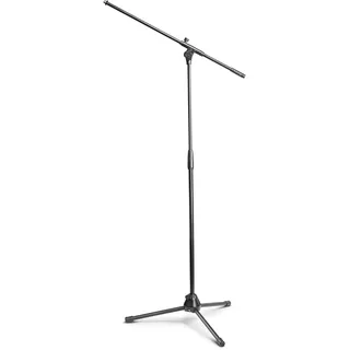 Gravity TMS 4321 B - Touring Mikrofonstativ mit Standard Galgen | Große griffige Spannmuffe zur Höhenverstellung; schwarz