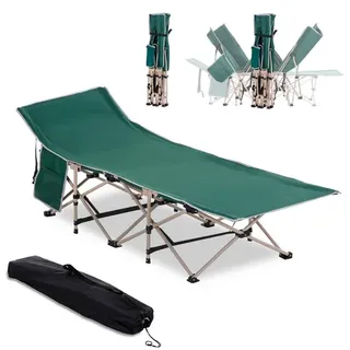 Outsunny Feldbett mit Aufbewahrungstasche, LxBxH: 190 x 68 x 52 cm - Grün