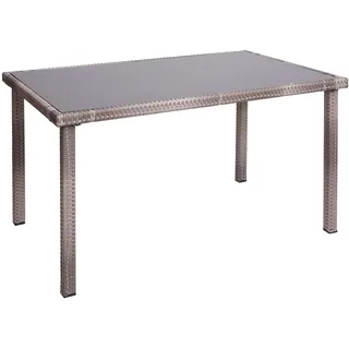 Mendler HWC-G19 Gartentisch 120 x 75 x 71 cm braun