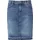 Kurzer Jeansrock mit offenem Saum 40