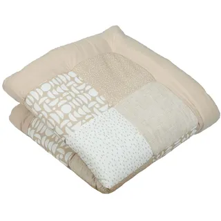 ULLENBOOM ® Krabbeldecke für Baby 100x100 cm, 100% OEKO-TEX Materialien, Made in EU, Dick & weich gepolstert, Sand - ideal als Babydecke, Laufgittereinlage & Spieldecke Baby