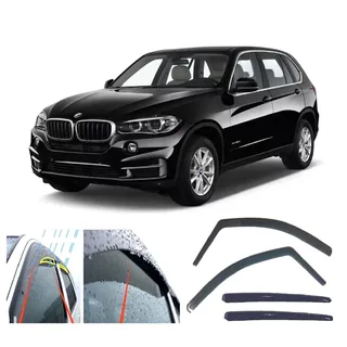 AC WOW 4 x Windabweiser für BMW X5 E70 F15 F85 2007 2008 2009 2010 2011 2012 2013 2014 2015 2016 2017 2012 2014 2015 2016 2017 2012 Kanaltyp
