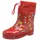 Halbschaft Gummistiefel Waldtier rot 24