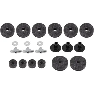 Schlagzeug-Filze, verschiedene Größen Rutschfeste feste Fixierung Schlagzeug-Becken-Filz-Pad zum Spielen(grau)