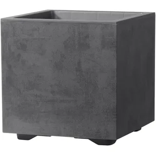 Deroma Pflanzkübel Cubo Millennium 25 cm x 25 cm x 25 cm Anthrazit
