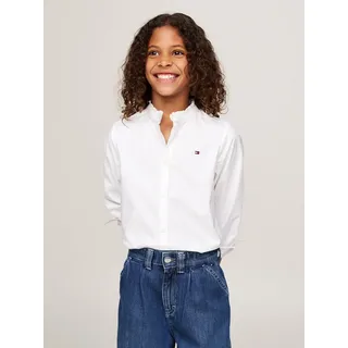 Tommy Hilfiger Langarmbluse RUFFLE COLLAR BLOUSE LS Kinder bis 16 Jahre weiß 3 (98)