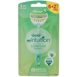 Wilkinson Xtreme3 Sensitive Comfort 6 + 2 Damenrasierer Einwegrasierer für empfi