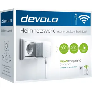 devolo WLAN Kompakt V2 - Starterset bis zu 500Mbit/s