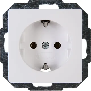 Heinrich Kopp Kopp Paris Schutzkontakt-Steckdose, 1-fach, 16A, 250V~, IP20, arktis-weiß,