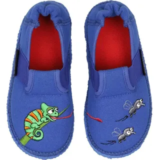 Nanga Jungen Kinder Hausschuh Elliot Mittelblau 25 - 25
