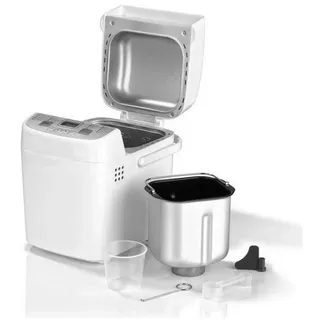 MAXXMEE Brotbackautomat MAXXMEE Brotbackautomat mit 18 Backprogrammen Brotbackmaschine Weiß, 500 W weiß