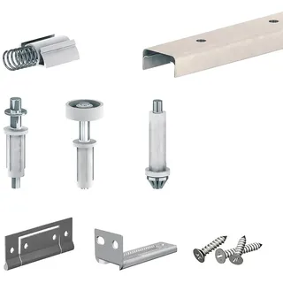 SLID'UP BY MANTION Slid'up 200, Laufschiene 908 mm, für 2 Paneele bis 14 kg, für Falttüren, Schränke, Nischen