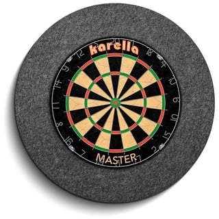 KARELLA Schallschutz für Steeldartboards mit integriertem Surround/Auffangring, 80% Geräuschreduzierung, von Schallschutzexperten, Made in Germany