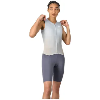 Castelli Free Sanremo 3 ärmelloser Triathlonanzug - Blue Winter / Silver / Grey Smoke - M