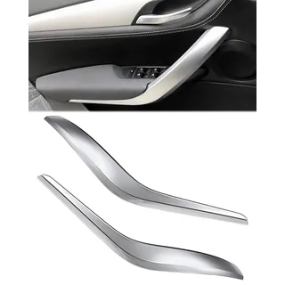 LALAIJDOU X1 E84 Türgriffabdeckung, 2 Stück Türgriffabdeckung linke Seite + rechte Seite Innentürgriffabdeckung kompatibel mit BMW X1 E84 2009-2015, #51412991775#51412991776 (Silbrig)