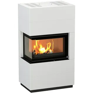 Kaminofen Integra Plus Line Links  (8 kW, Raumheizvermögen: 229 m3, Material Verkleidung: Stahl, Weiß)