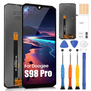 ARSSLY Display für Doogee S98 / S98 Pro LCD Display für Doogee S98 Pro Digitizer Touchscreen Assembly mit Reparaturwerkzeug Set (6,3 Zoll, Schwarz)
