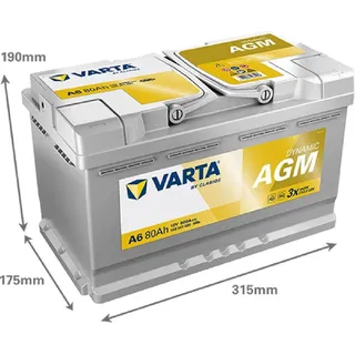 Varta A6 AGM 80Ah 12V