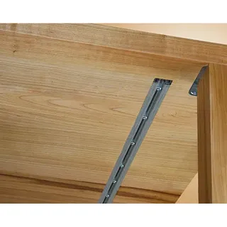 Gratleiste, für massive Tischplatten, mit Stahleinlage, 1850 mm