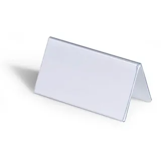Durable Tischnamensschild 52/104x100mm transparent