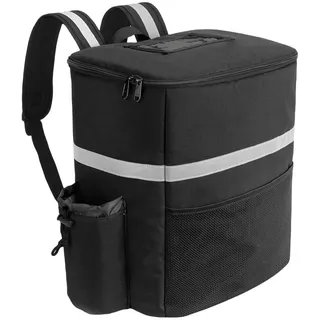 SAYTAK Pizza Lieferbox,Pizza Liefertasche 35L Große Thermische Lebensmittel Tasche Lebensmittel Kühltasche Kühlschrank Box Frische Lieferung Rucksack Isolierte