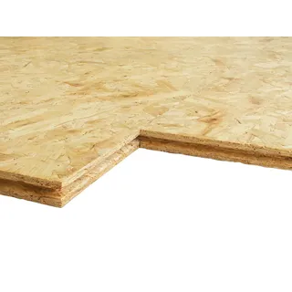 OSB Platten 22 mm, OSB 3, DIN EN 300, SUPERFINISH, 4-seitig Nut + Feder, formaldehydfrei verleimt