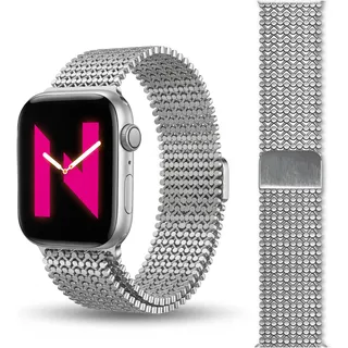 nalia Alvia Edelstahl Armband für Apple Watch SE 38/40/41/42mm | 38mm/40/41/42 Serie 10