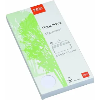 ELCO Briefumschläge Proclima DIN lang ohne Fenster haftklebend 25 St.