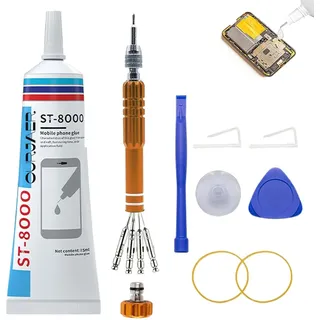 RAXLUPO Handy Display Kleber mit Reparaturwerkzeugen, Mehrzweckkleber für Smartphone Display Rissreparatur, Ideal für Smartphones, Tablets (15ml)