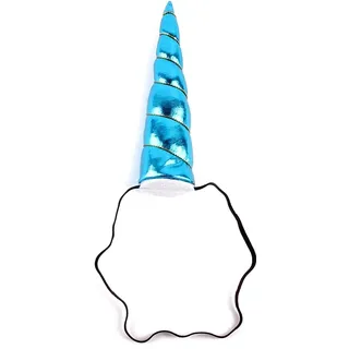 Einhorn Spirale Haarschmuck Elastisch Blau Karneval Accessoire Geschenkidee Weihnachten Geburtstag Party