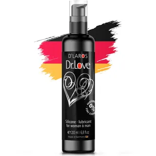 Dr.Love®️ Premium Silikon-Lubricant | 200ml | lang anhaltendes Lubricant für Sie und Ihn | Made in Germany | Vielfältige Anwendung als Massageöl