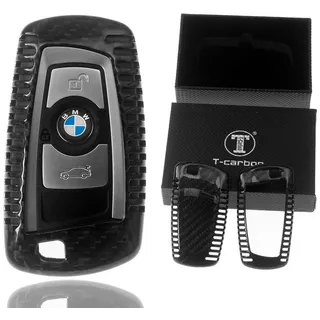 T-Carbon Schlüsseltasche Auto Schlüssel Echt Carbon Schutz Hülle Schwarz, BMW F20 F21 F22 F23 F30 F31 F34 F32 F26 F25 KEYLESS SMARTKEY schwarz
