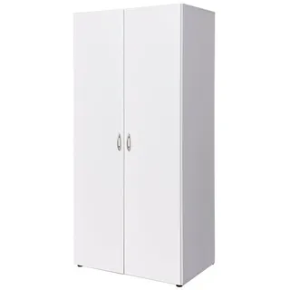 BASED Drehtürenschrank Joe 80 x 177 x 52 cm weiß