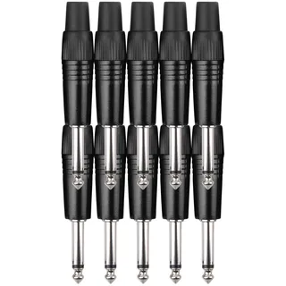 Pronomic JPLUG Black Klinkenstecker - 10er Pack