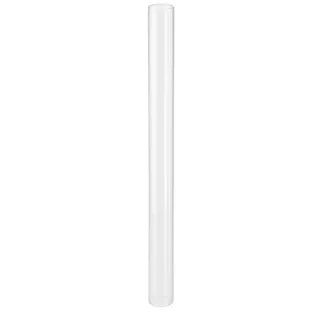 Lemodo Glasröhre für Pelletfackel hitzebeständig bis 600°C 100 cm Weiß