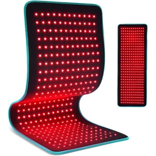 80x30cm Rotlichtlampe Wärmelampe, Plus Rotlichtlampe mit 360 LEDs, Gürtel, 660 nm Rotlicht und 850 nm infrarotlampe zur Entzündung, Schmerzlinderung, Muskelgelenk