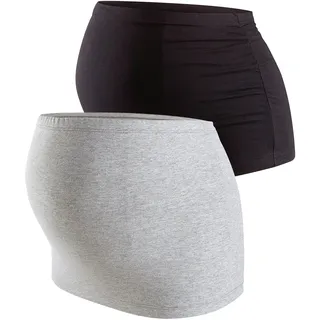 NEUN MONATE neun 9 monate Umstands-Set in grau/schwarz | Gr.: onesize