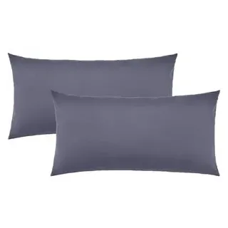 NatureMark Kissenbezug Jersey 40 x 80 cm Anthrazit Grau
