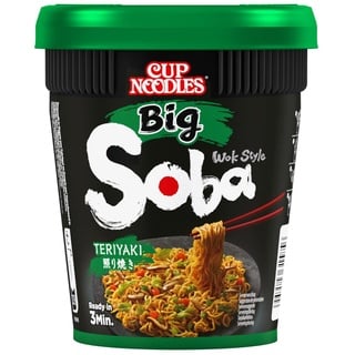 Nissin Soba Nudel Cup BIG Teriyaki, 113g Becher