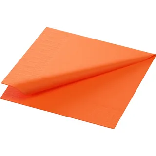 Duni Servietten) Sun Orange 24x24cm 250 Stück 1er Pack