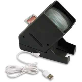 Vituord 35-mm-Dia- Und Filmbetrachter, 3-Fach Vergrößernder Diaprojektor Mit LED-Beleuchtung, USB-/Batteriebetrieb, Für Alte Dias Und Positive 35-mm-Filmnegative