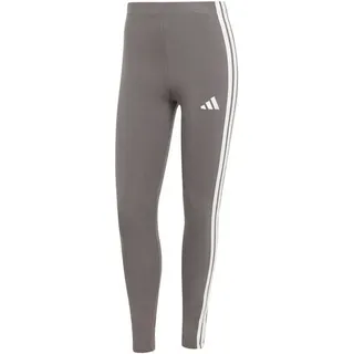 adidas Damen Tight Essentials 3-Streifen Cotton, Größe XS in Grau