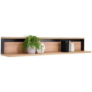 hom'in Wandboard 155 x 26 x 25 cm Schwarz
