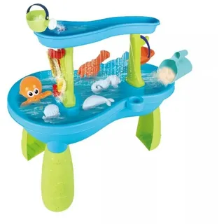 Coemo Wasserspieltisch Jonas Spieltisch mit zwei Spielebenen Wasserfall | Blau