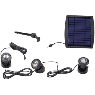 PONTEC 77939 Teichbeleuchtung 3er Set LED 0.5W schwarz