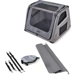 Audi Hundebox aufblasbar Größe M Grau