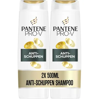 Pantene Pro-V Anti-Schuppen-Shampoo Duo Pack 2x500ml | Hilft bei Regelmäßiger Anwendung, Schuppen zu Verhindern,Schützt die Haarbindungen