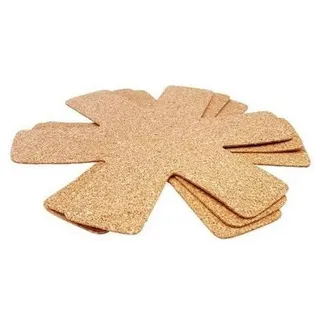 Kork-Deko Pfannenschutz aus Kork 3er Set | nachhaltiger Pfannenschoner zum Stapeln | Küchenhelfer für große und Pfannen | zuschneidbar | vegan und ökologisch | Naturmaterial aus Portugal