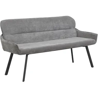 byLIVING Sitzbank ¦ grau ¦ Maße cm B: 160 H: 90