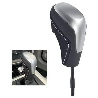 Kakulkomen Automatik-Schaltknauf für BMW E81 E82 E87 E90 E92 E93 | Automatik-Schaltknauf Hebel Stick Head Getriebegriffe (Silber - kurze Stange)